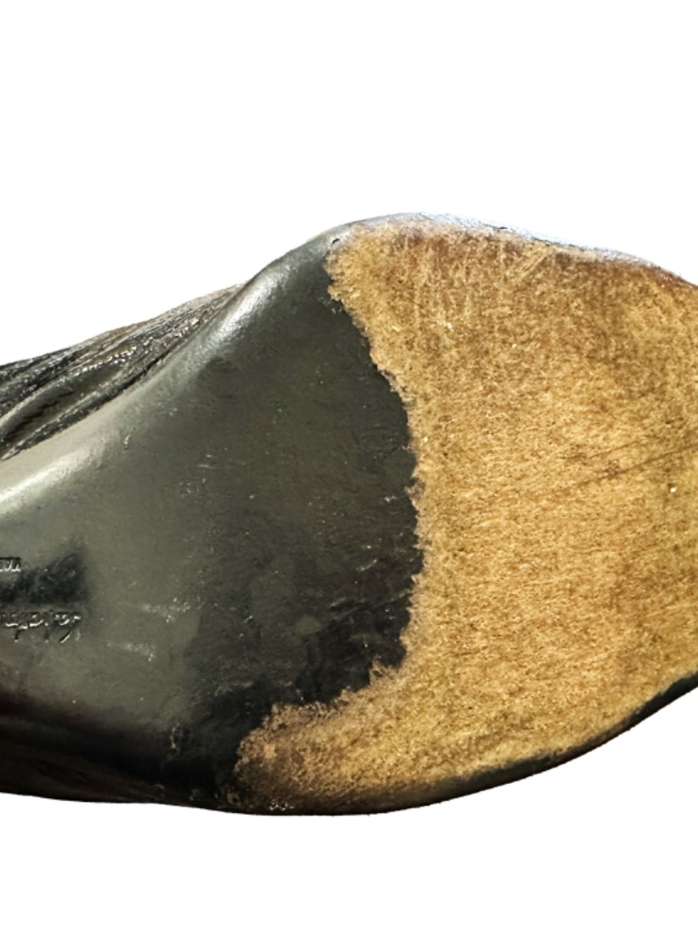 Salvatore Ferragamo Black Leather Slingback Heels – Size 9.5 - Picture 11 of 11